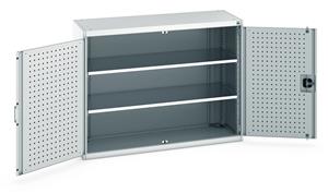 Bott Industial Tool Cupboards with Shelves Bott Perfo Door Cupboard 1300Wx525Dx1000mmH - 2 Shelves